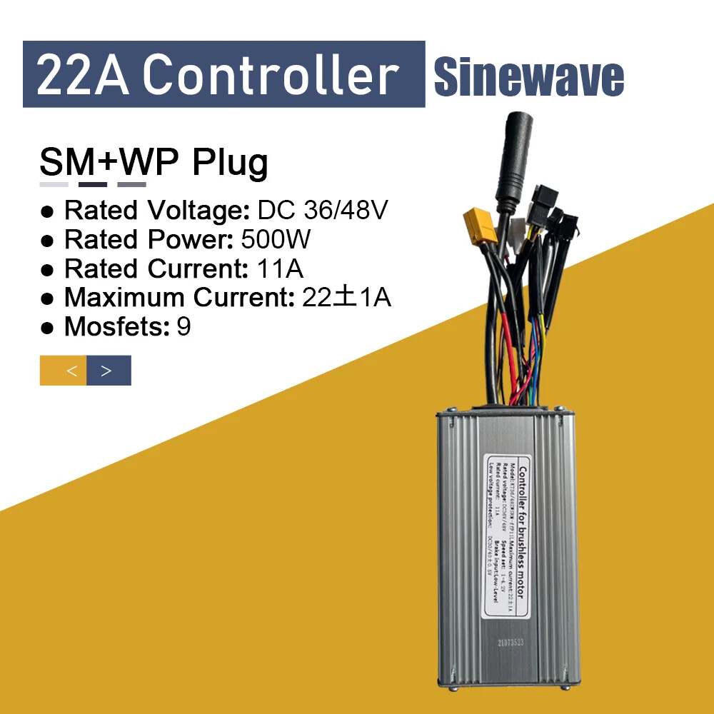 Electric Bike 36V/48V 15A/17A/22A/25A/30A/50A KT Squarewave/Sinewave Controller