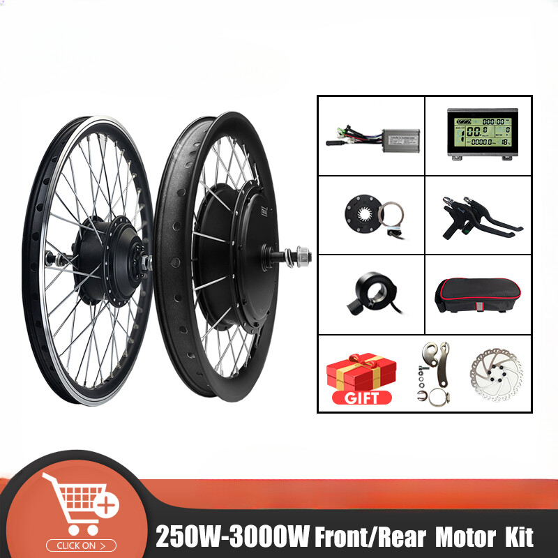 Ebike 36V 48V 72V 250W 350W 500W 1000W 3000W Front Rear Hub Motor Conversion Kit
