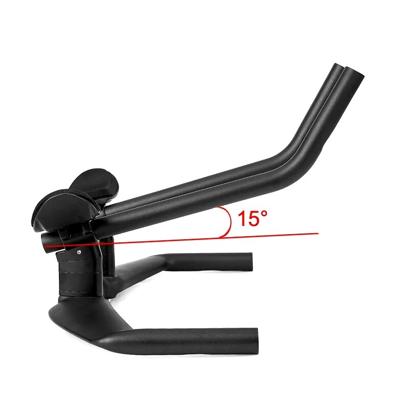 New Aero Carbon Fiber Handlebar Triathlon Bike TT Bar 15 Degrees Racing Bicycle