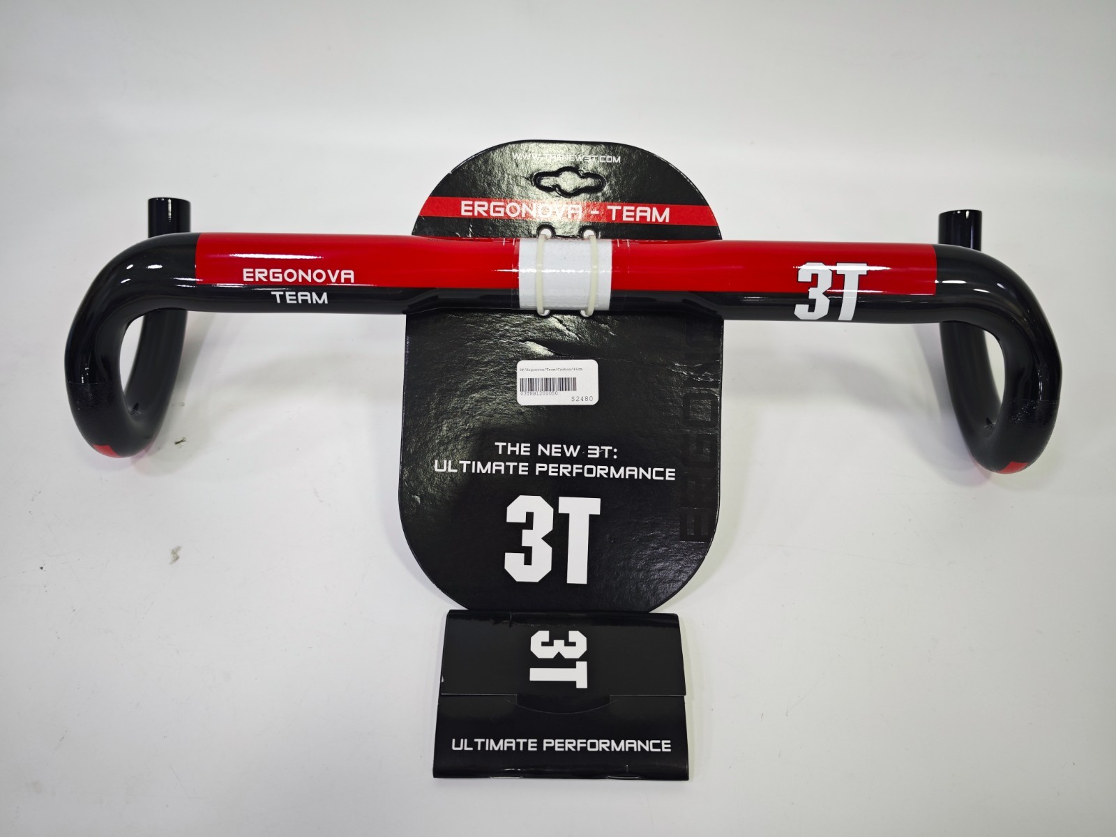 3T Handlebar Ergonova Team Carbon RedBlack 31.8mmx460mm (46cm)