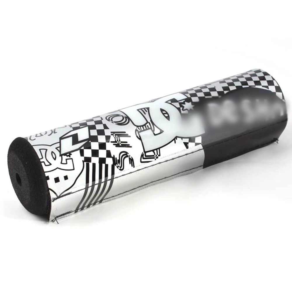Sturdy Black/Silver Fancy DC Sponge Foam Crossbar Protection Pad for Bikes 7.9″