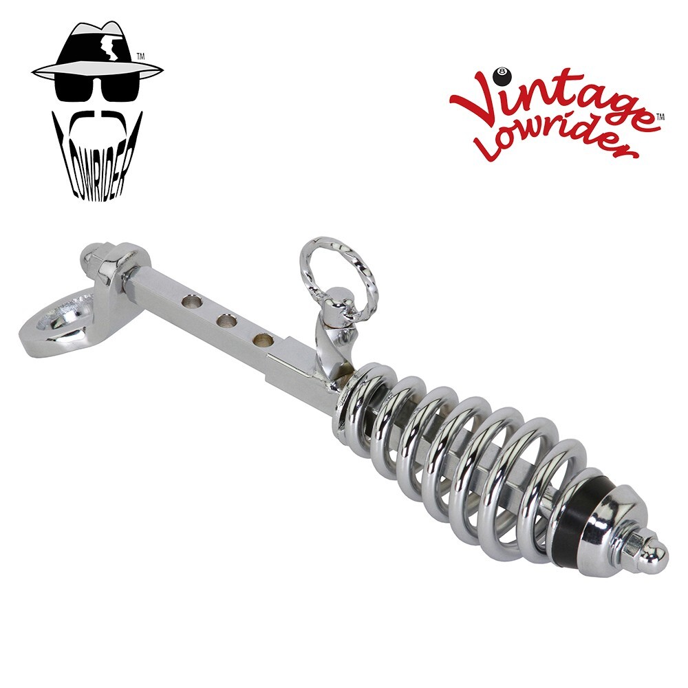 Vintage Lowrider Chrome Spring Suspension Fork Slammer BASE Kit With Spring