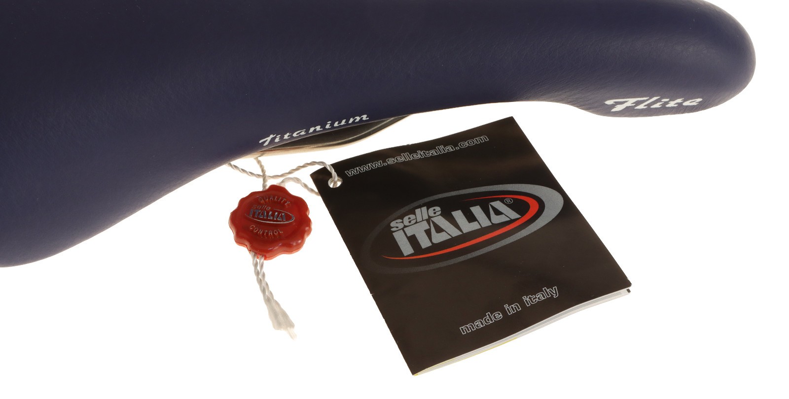 Selle Italia Flite Saddle Titanium Rail Calendar Blue Leather 2002 NIB NOS NEW