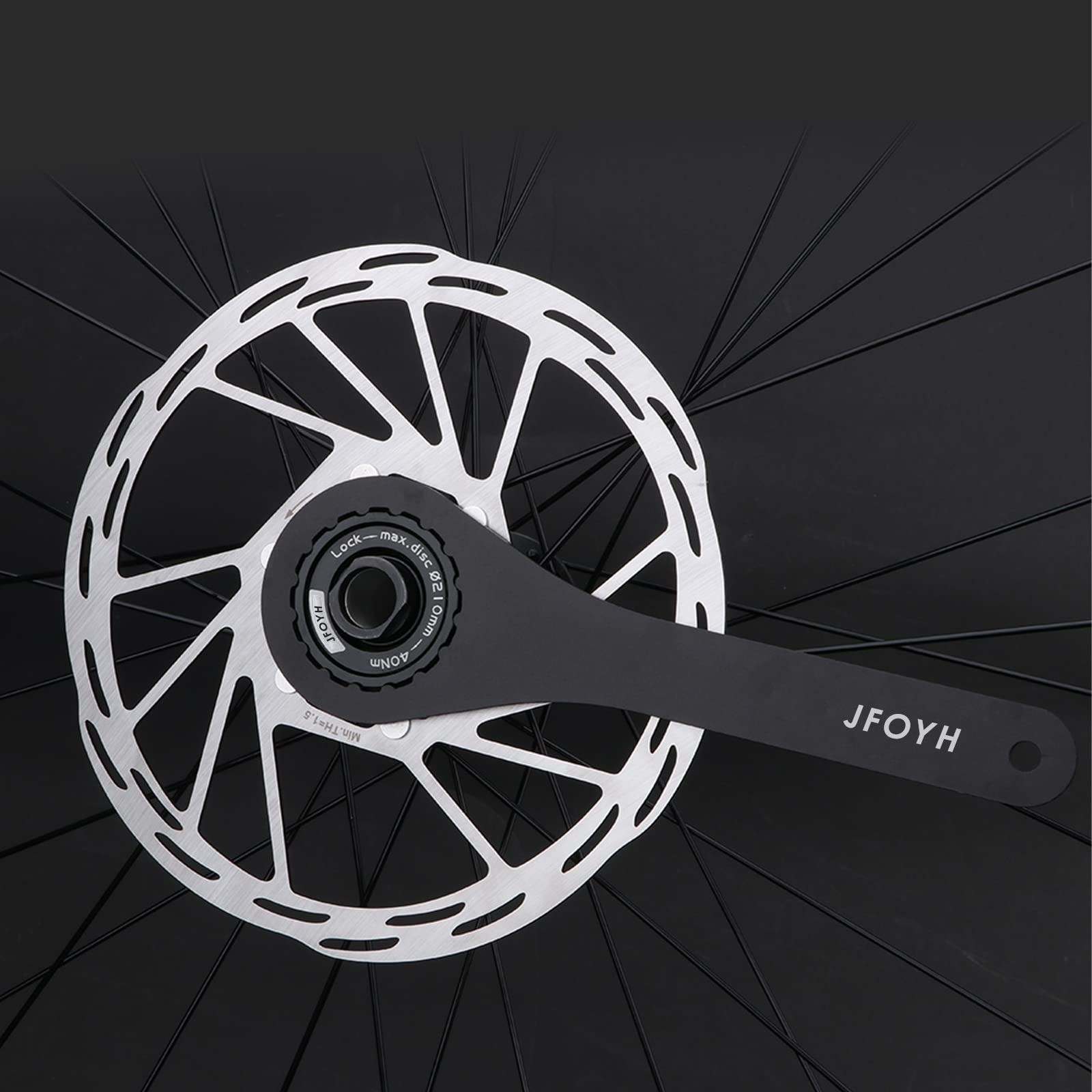 JFOYH 180mm Centerlock Disc Brake Rotor – High Strength, 1.8mm Thickness