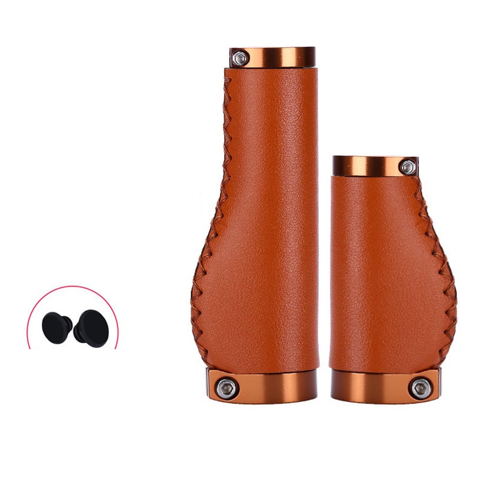 Bike Bicycle Anti-skid Ahock Handlebar Grips Long/Short Leather Handlebar Cover