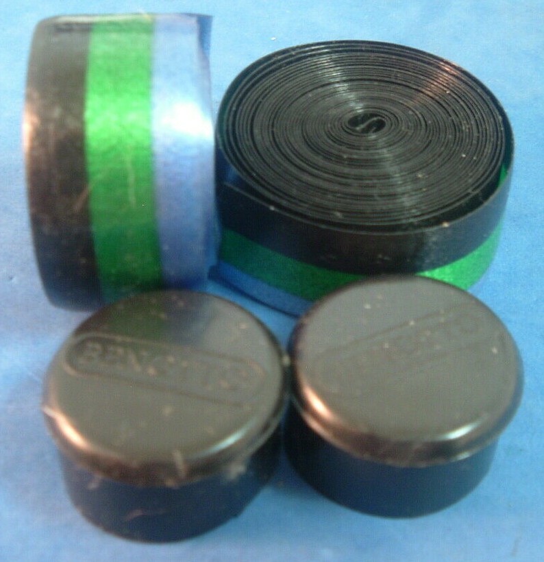 Benotto Black/Green/Blue Smooth Road Handlebar Tape NEW / NOS Vintage-Mexico-