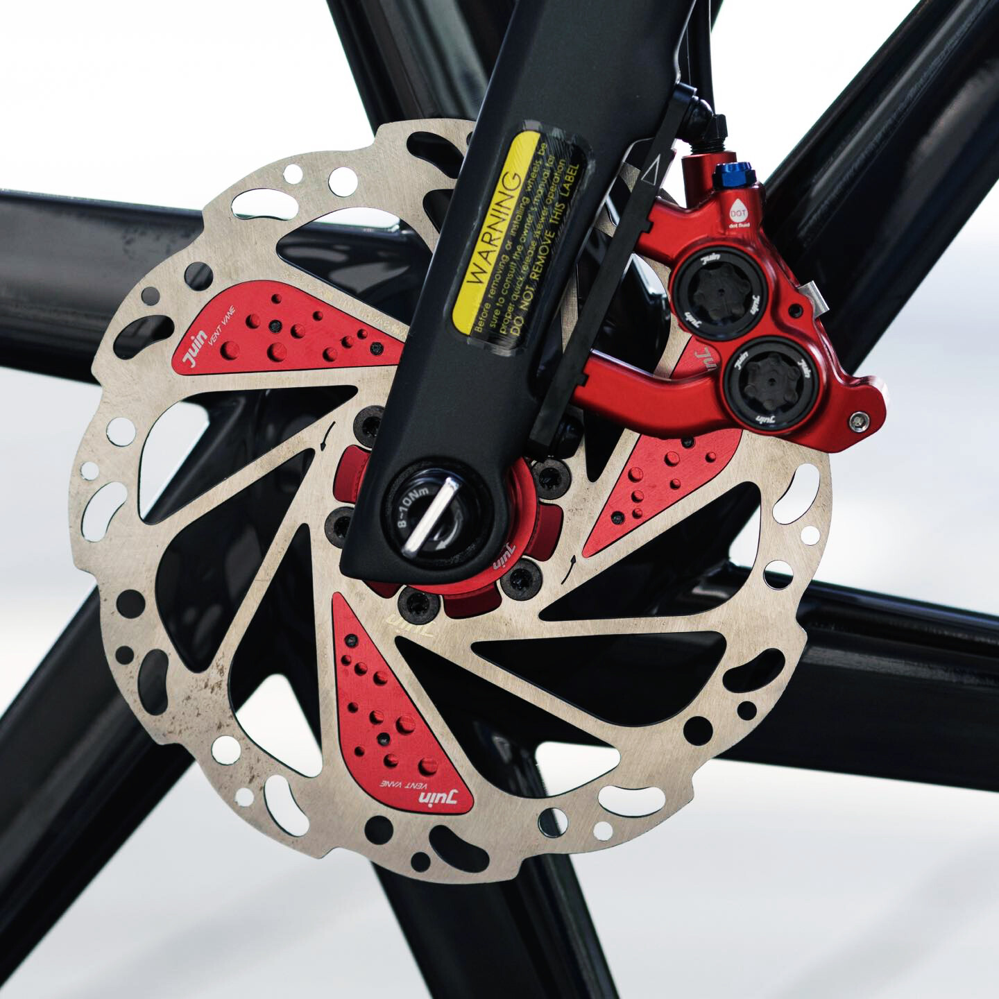 Juin Tech ETF Road Cyclocross eBike Riding 4-Piston Hydraulic Brake Caliper