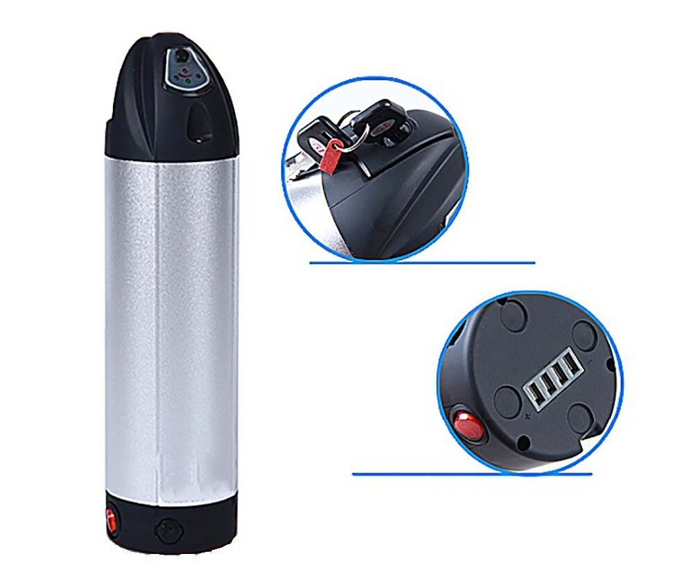 36-52V 10-18ah Electric Bicycle Water Bottle Battery For 200W-750W Motor