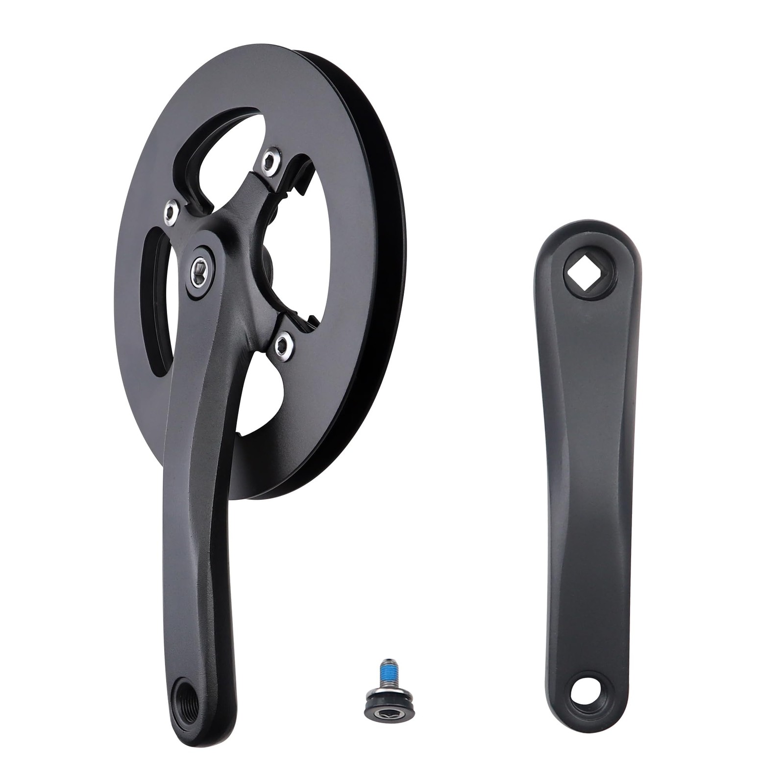 “42T Crankset with Alloy Cover, 170mm Arm for Single Speed & 6/7/8 Speed Bikes”