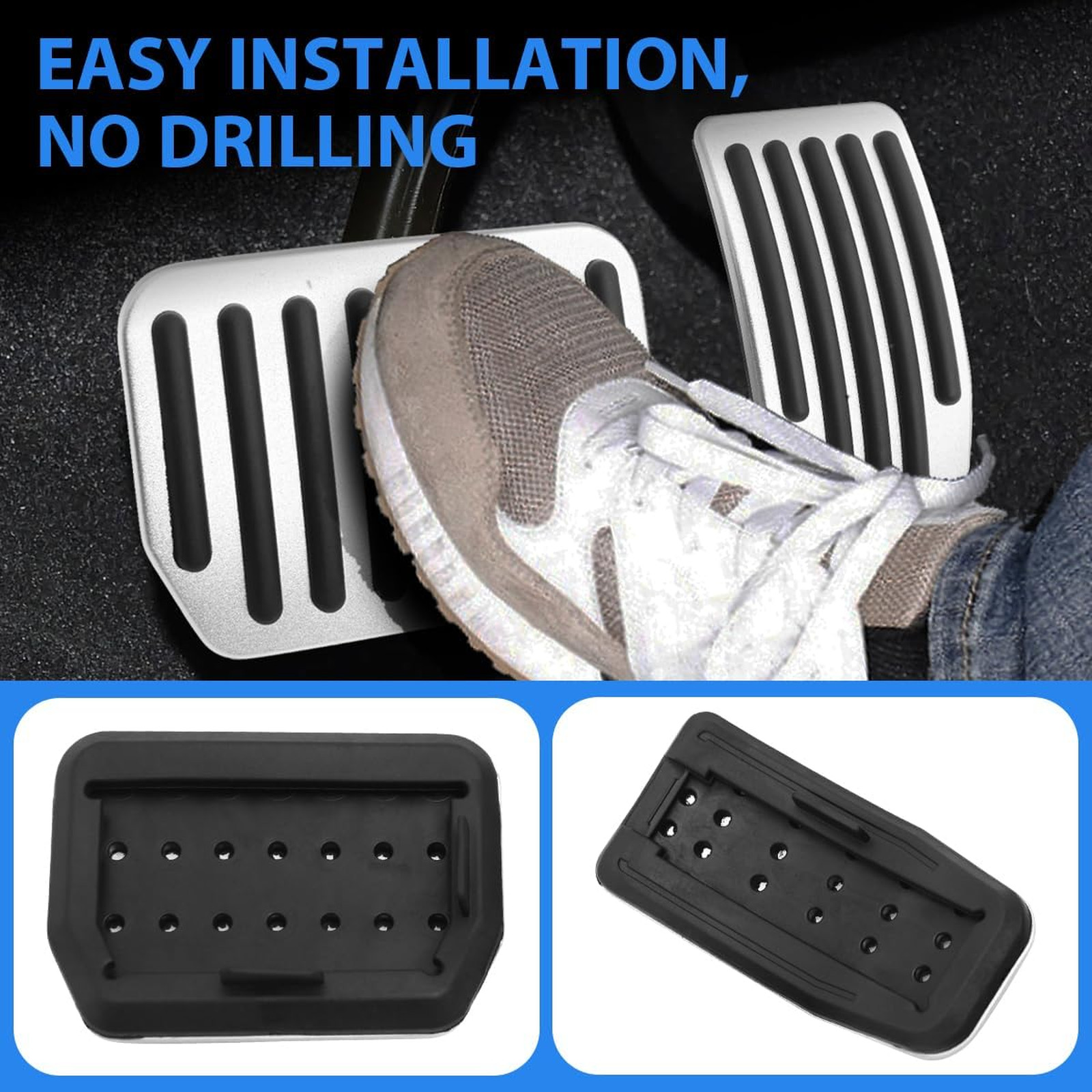 Aluminum Pedal Cover Brake Gas Pedal for Tesla Model Y Model 3 Highland 2018