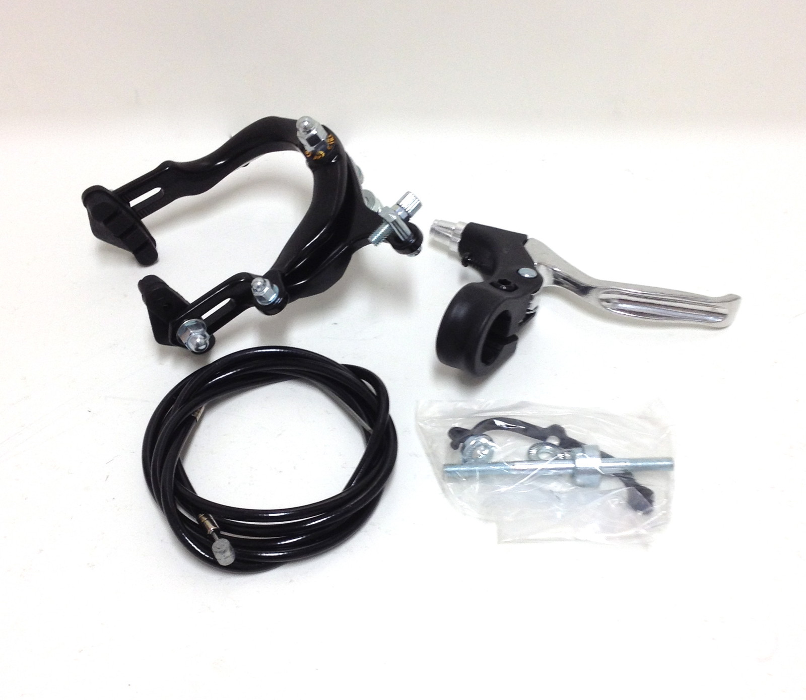 ONE BICYCLE MX SIDE PULL CALIPER BRAKE SET FITS FRONT OR REAR BLACK NEW