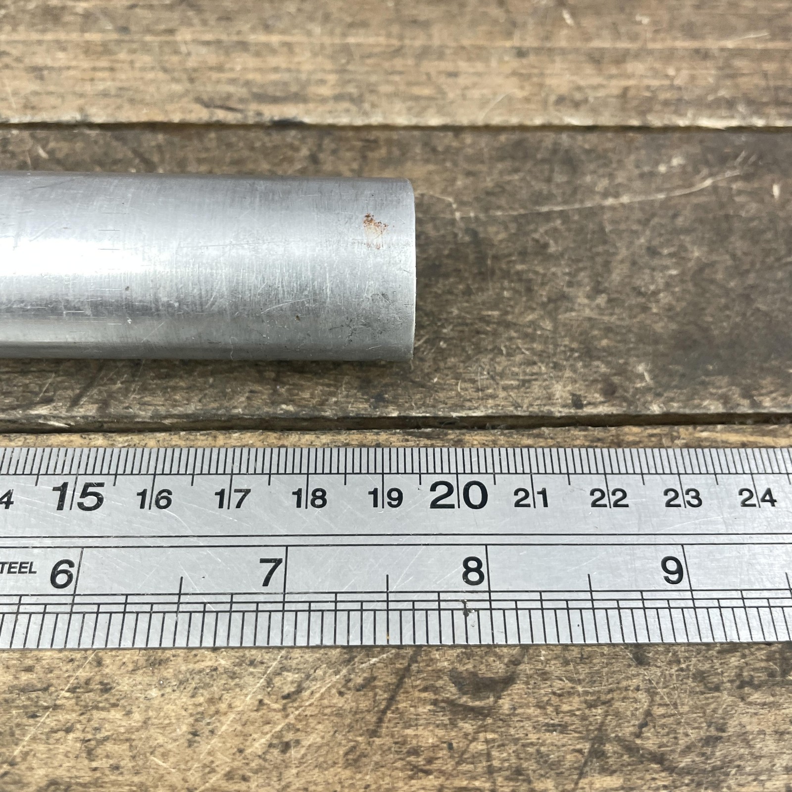 Vintage Campagnolo Seatpost 25mm French Silver Alloy 200mm Road Parts Only
