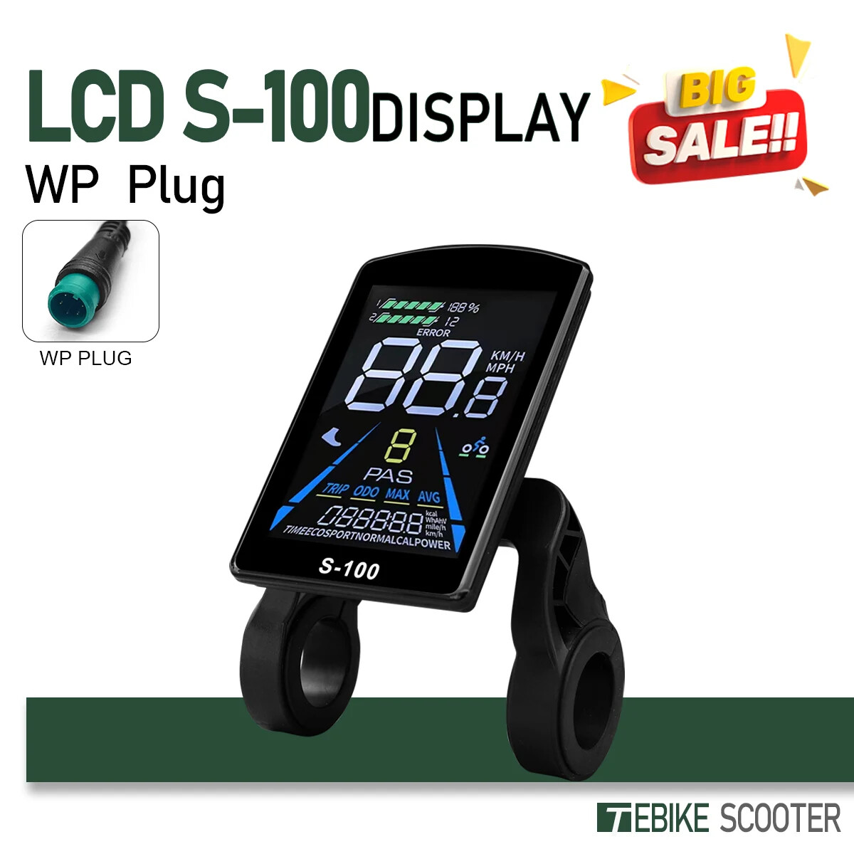Electric Bicycle Sine Wave 3 Mode 17A26A30A40A Controller 24V36V48V52V Motor