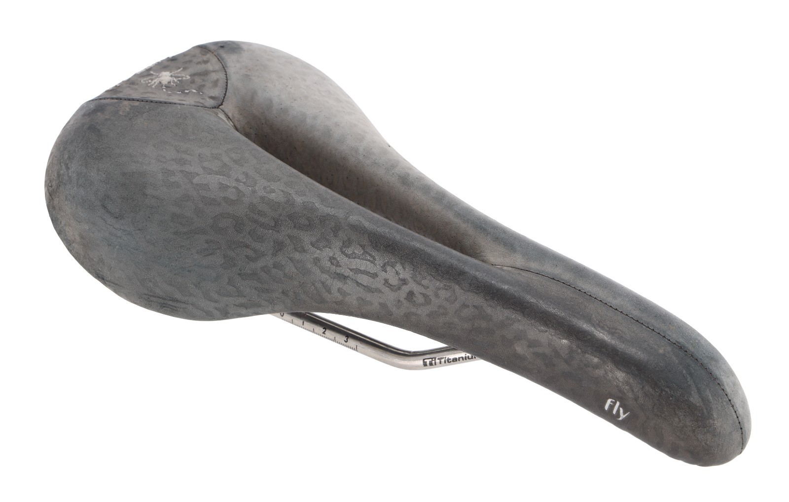 Terry Fly Ti Women Road Mtn Bike Saddle 138mm 7 x 7mm Ti Rail Black Leopard