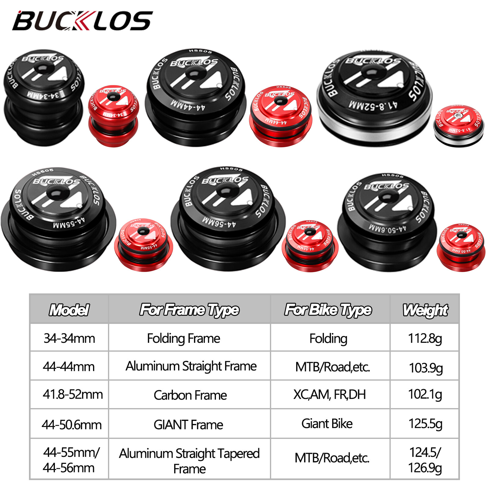 34mm 1-1/8″ Threadless Headset MTB Road Bike Sealed External Bearing Bicycle Kit