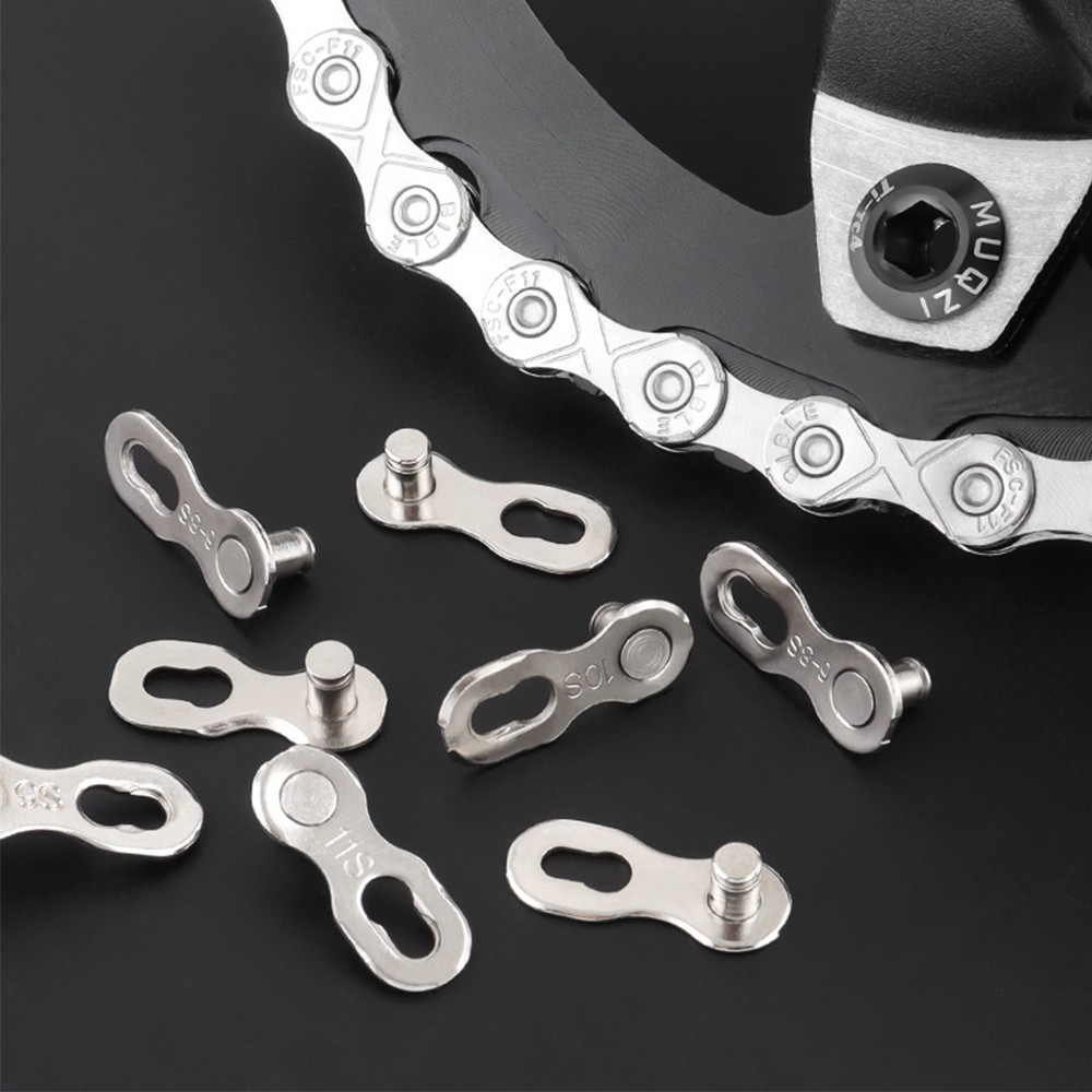 Mountain Road Bicycle Chain 6/7/8/9/10/11/12 Speed Silver Steel Shifter Chain