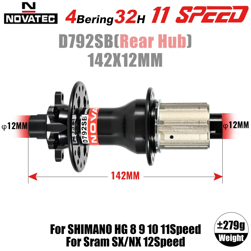 Road Bike Hubs 100*12MM 142*12MM 8 9 10 11 Speed 28 24 Holes Disc Brake Hubs