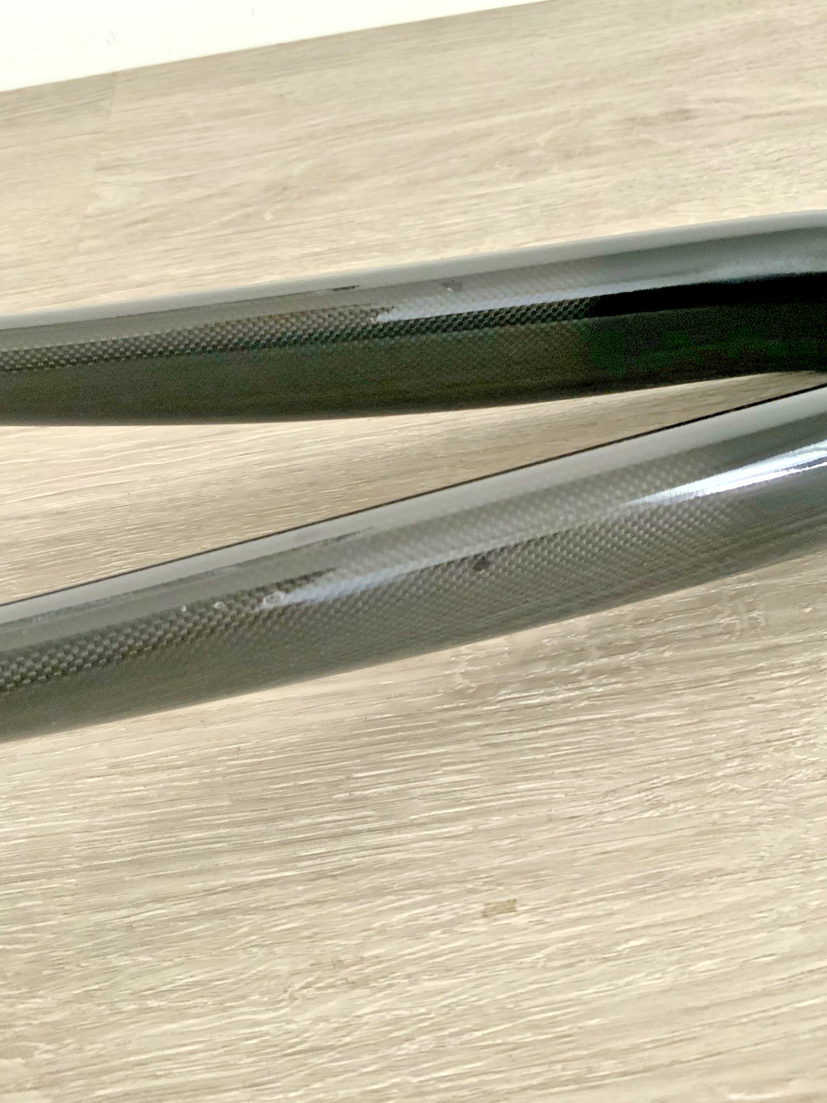 WEYLESS CARBON FORK 700C 1 1/8 INCH THREADLESS 622 GRAMS 218 MM STEERER TUBE