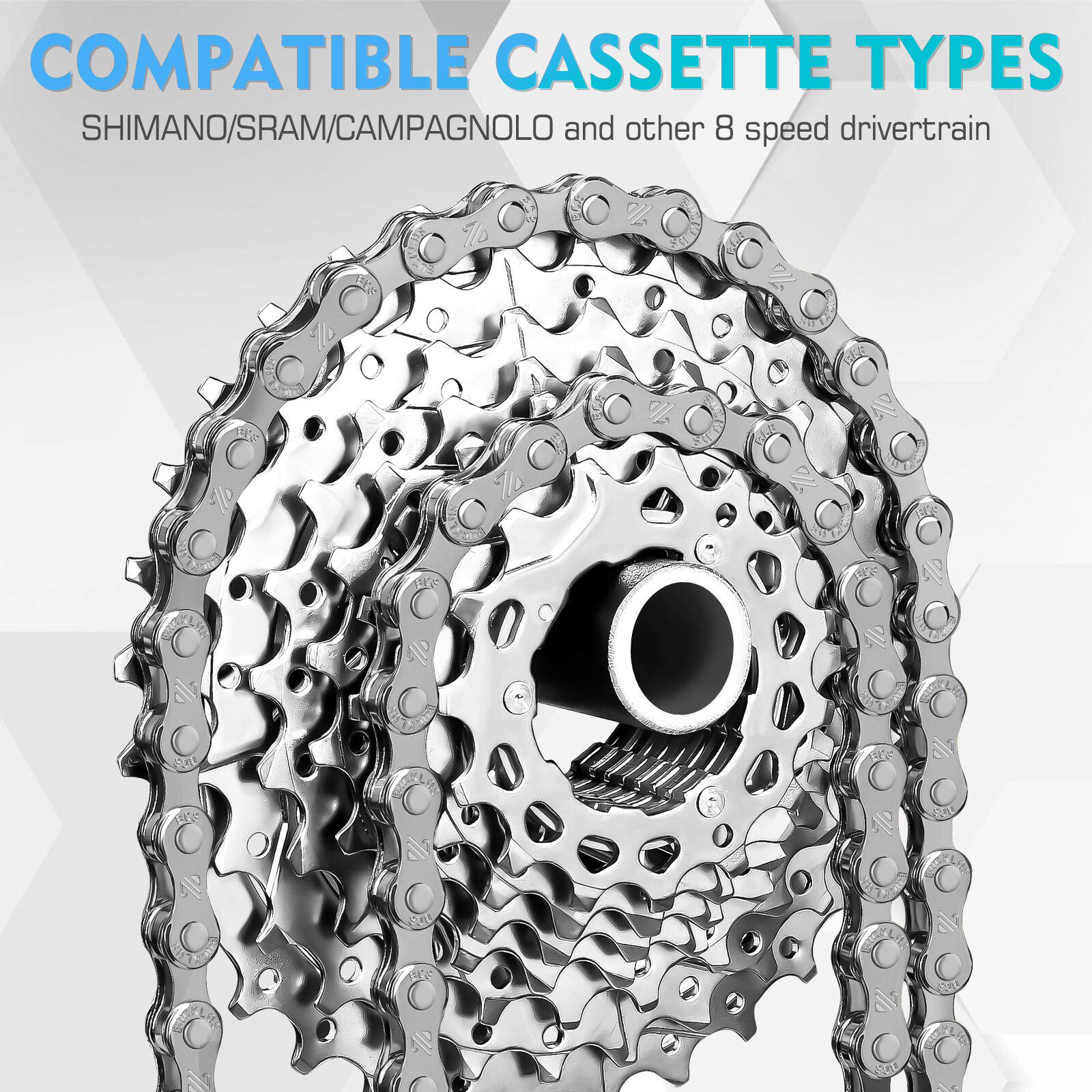 8/9/10/11/12 Speed Chains fit Shimano SRAM KMC 116/126L Road Bike MTB BMX Chain