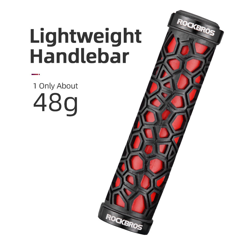 ROCKBROS Bike Grips Bicycle Handlebar Grips Rubber Lock-on Ultraight MTB Grips