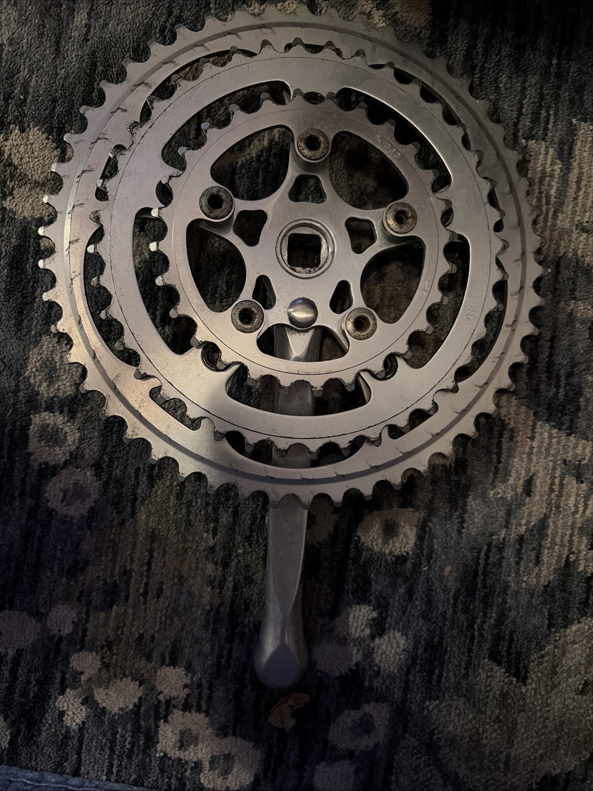Vintage Topline CNC Road Triple Cranks 170 BCD Square Taper Polished Right Only