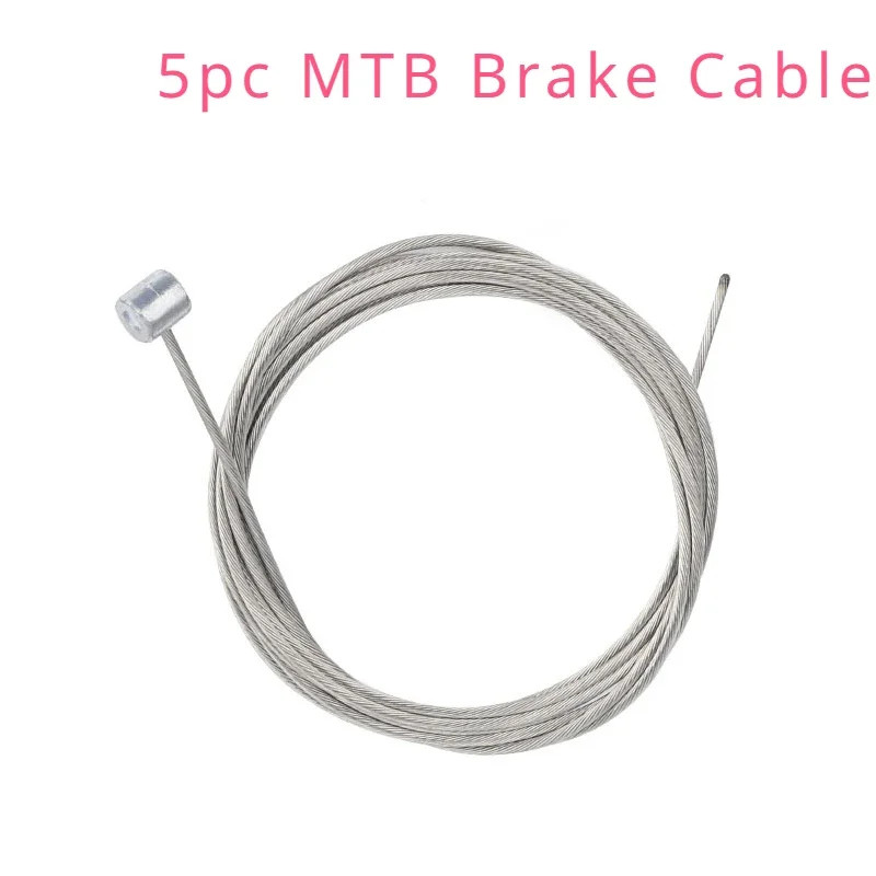 5PCS 2M Stainless Steel Bike Brake Shift Cable Inner Wire MTB Road Fixed Gear