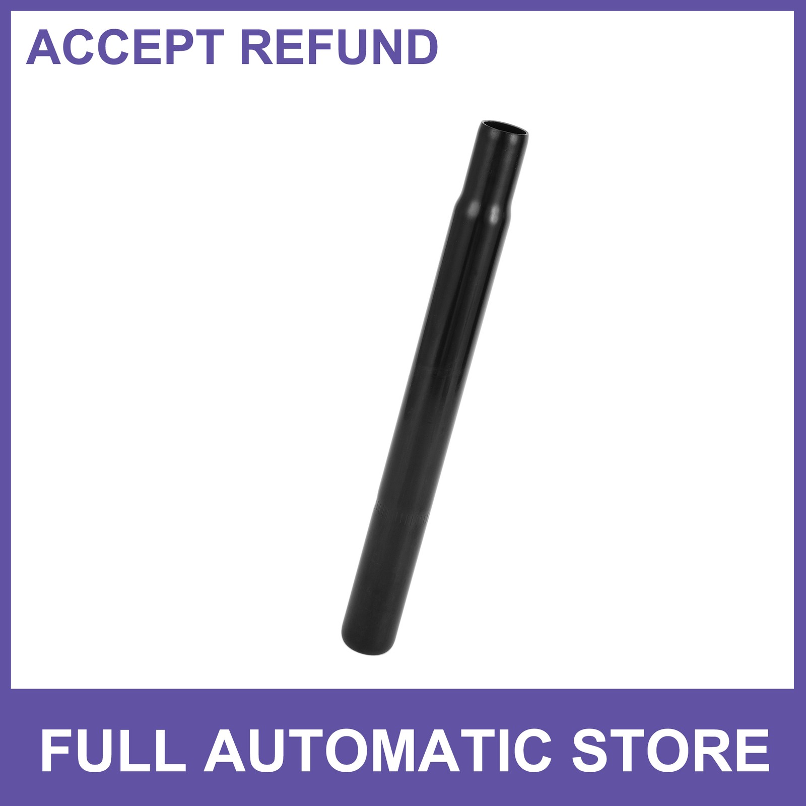 Bike Seat Posts 25.4x250mm Durable Universal Saddle Post Seat Tube Black