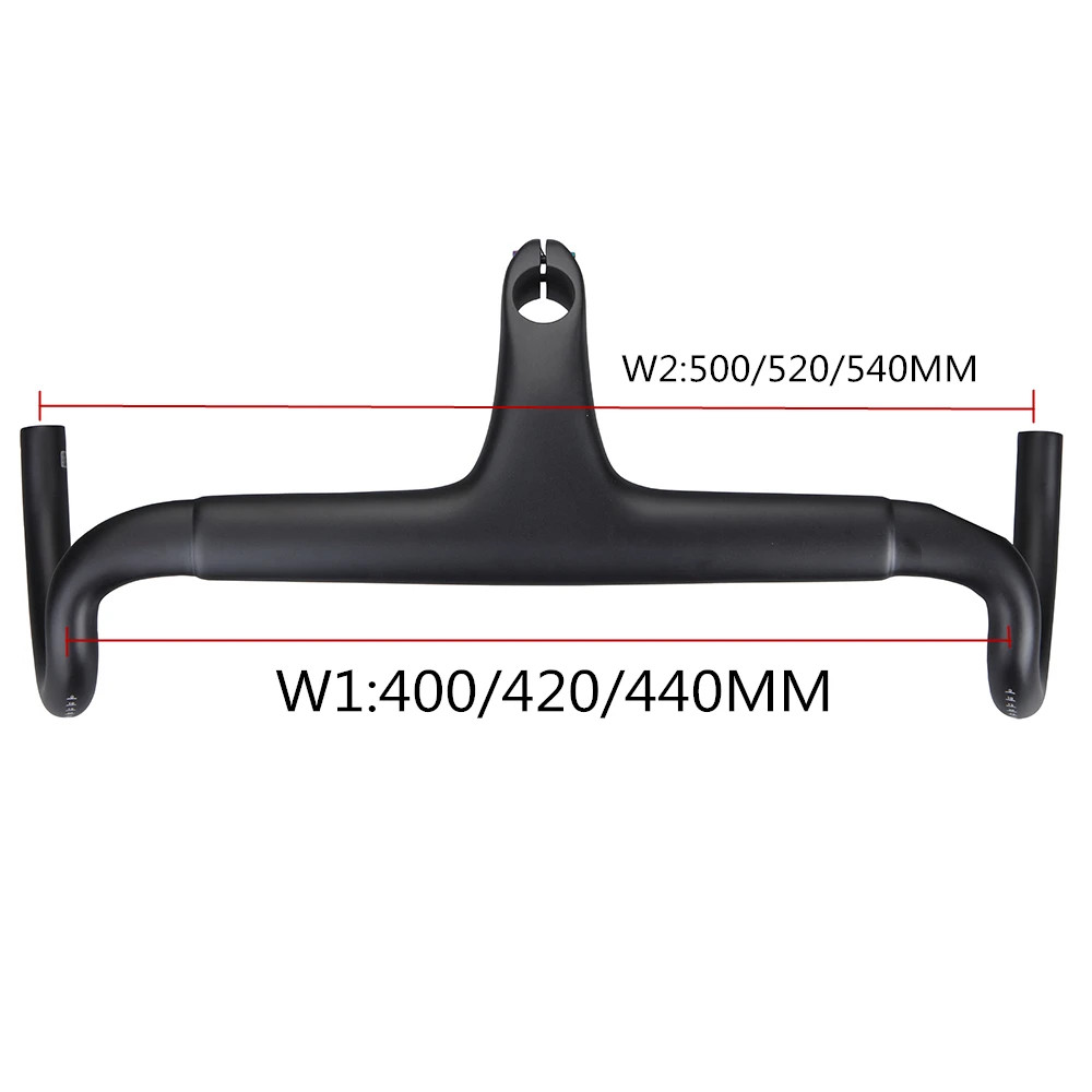 Full Internal Cable Routing Gravel Road Mountain Bike bent Handlebar 25 Degrees