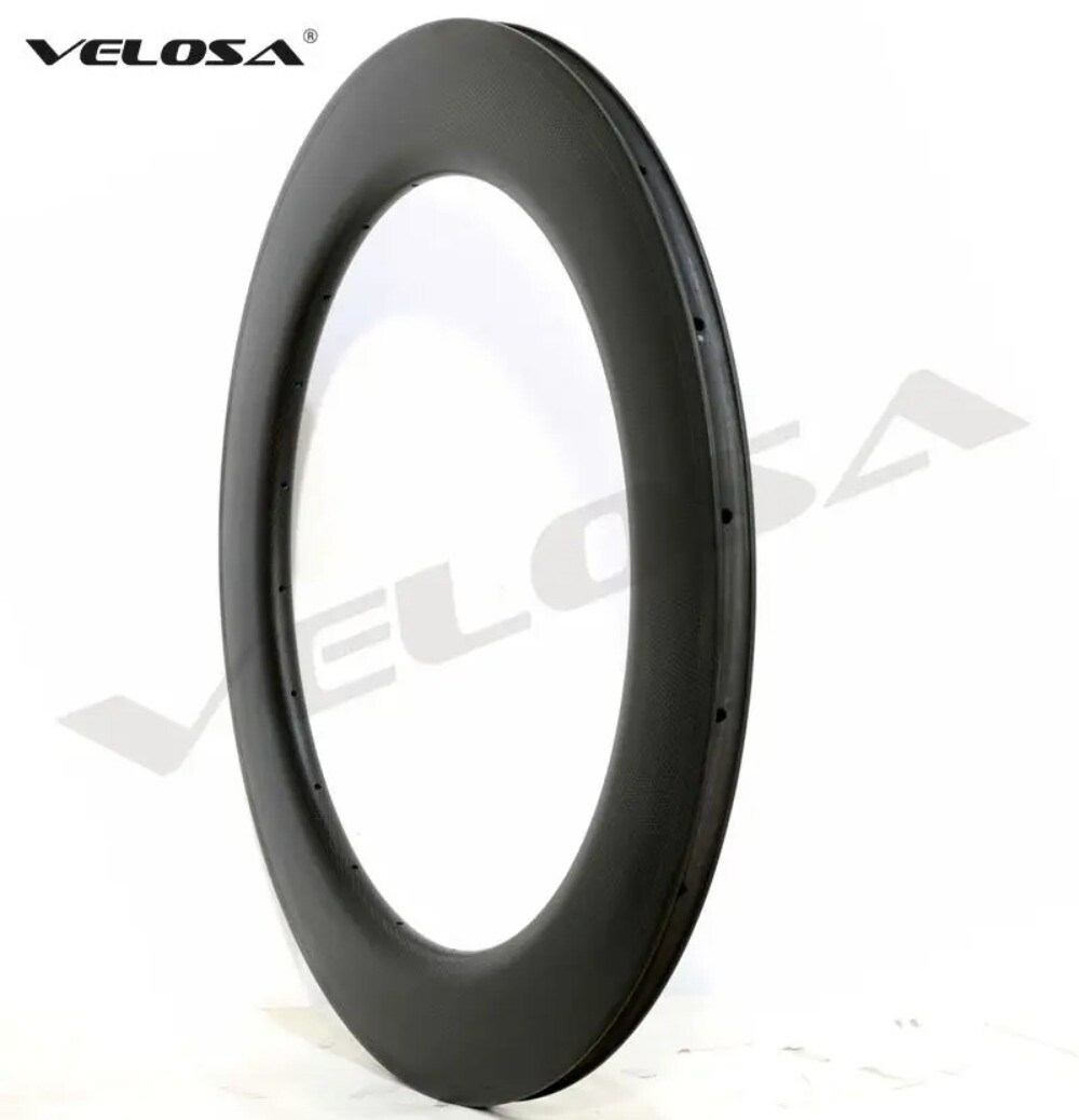 700C Road Bike Carbon Rims 88mm Depth 25mm Width Aero U Shape Clincher/ Tubular