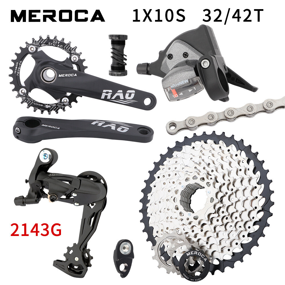 MEROCA MTB Bike 10 Speed Groupset 32/34/36T Bicycle Build Kit For Shimano
