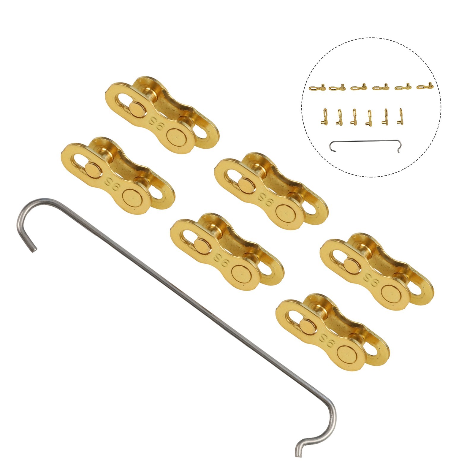 Bicycle Chain Connector Carbon Steel Quick Link 6 To 12 Speed Compatibility