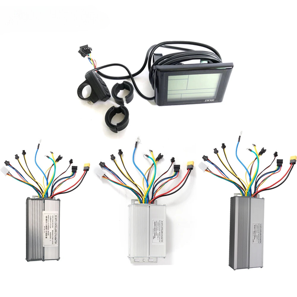 36V 48V 500W 1000W 1500W E-bike Brushless Dual Mode Controller With Display
