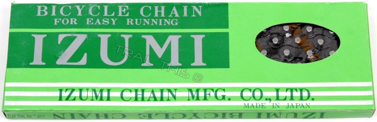 IZUMI Standard 1/8″ Black/Gray Bike Chain 116L Track BMX Fixed Gear Single-Speed