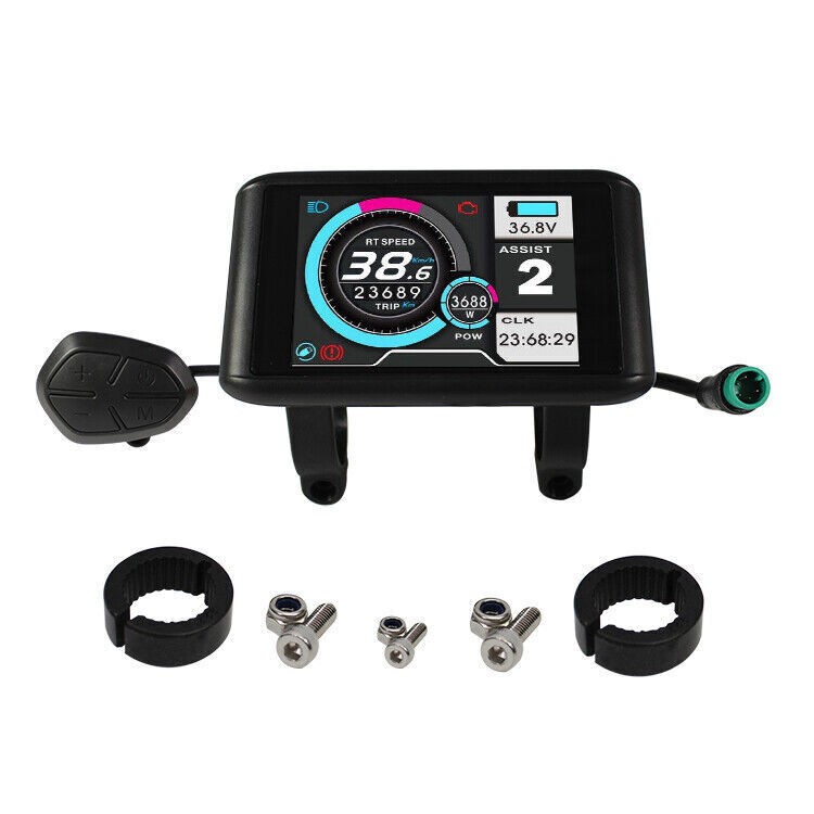 Ebike Sine Wave Sabvoton Controller 80A 48V/60V/72V 2600W-4000W W/ Color Display