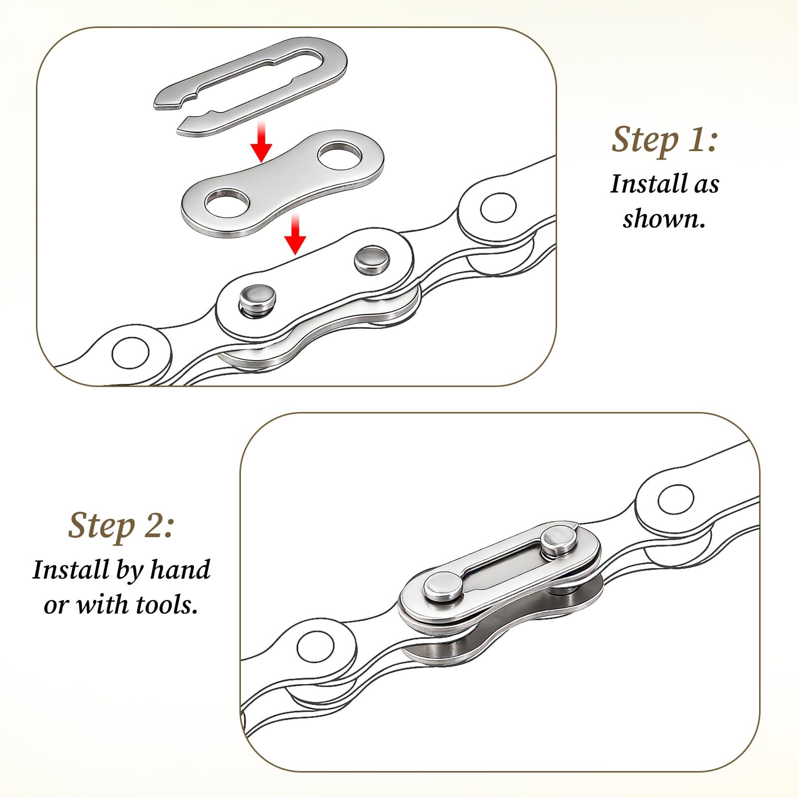 10 Pairs Bike Chain Master Link for Bicycle Missing Link, Single Speed Chain …