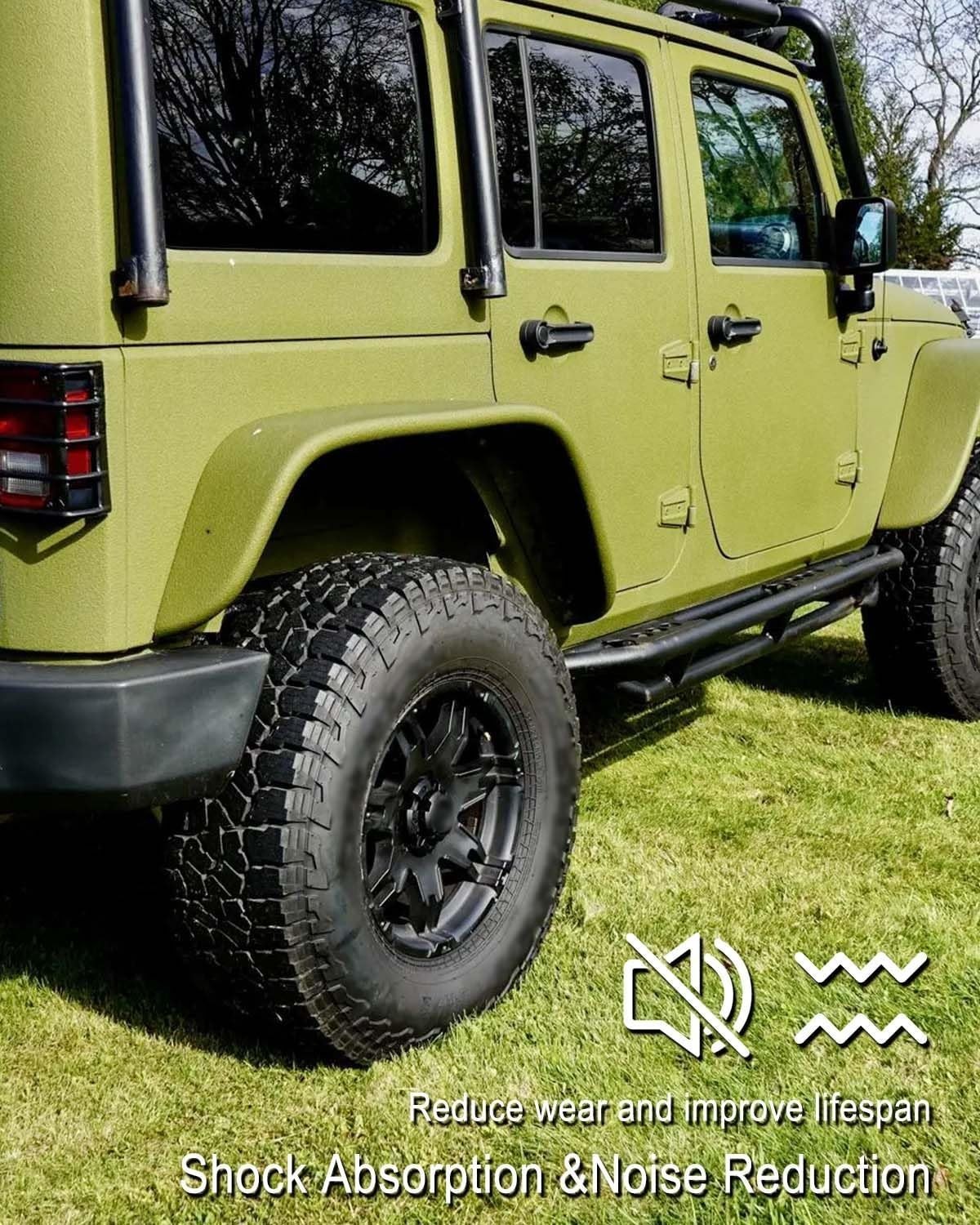 2 Pcs Front Upper Coil Spring Isolators Fit for Jeep Wrangler JK JKU 2007-2018 R