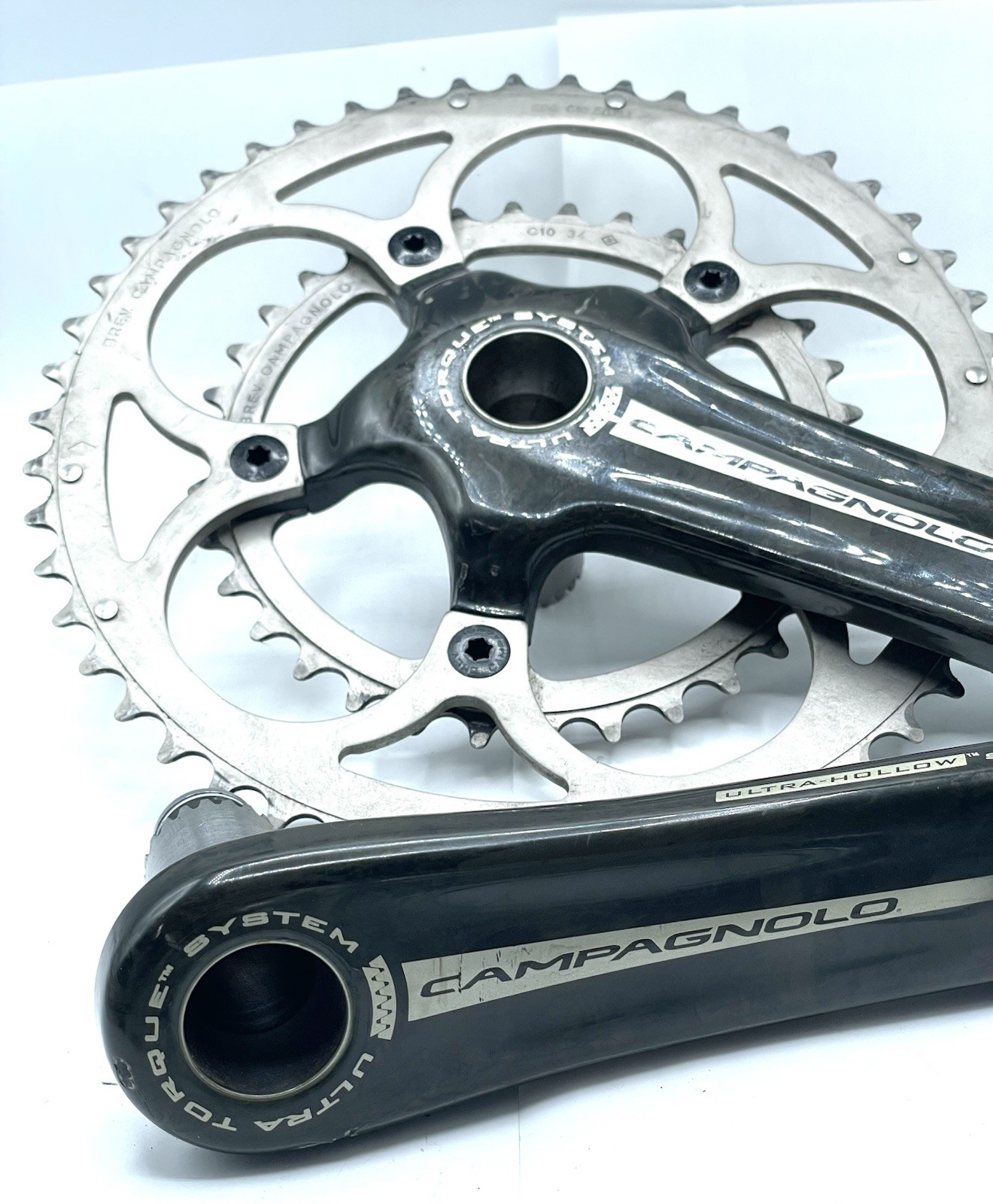 Campagnolo Record CT 172.5mm Crankset 2×10 Speed Carbon Fiber Ultra Torque 50/34