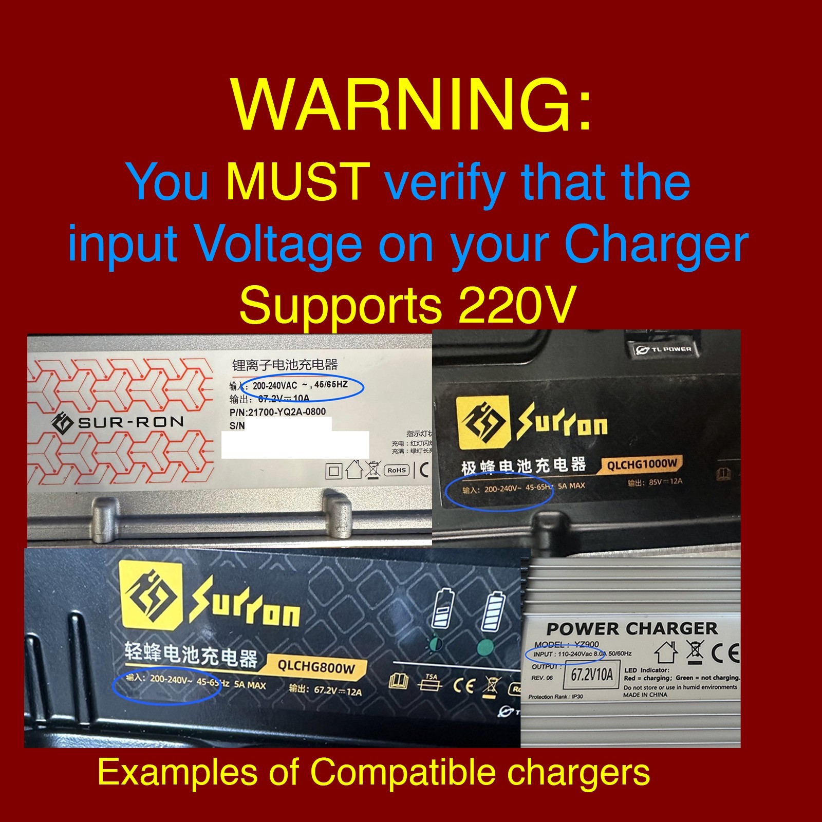 J1772 To 220V World Plug Adapter Ev Charging Station Adapter Surron Talaria