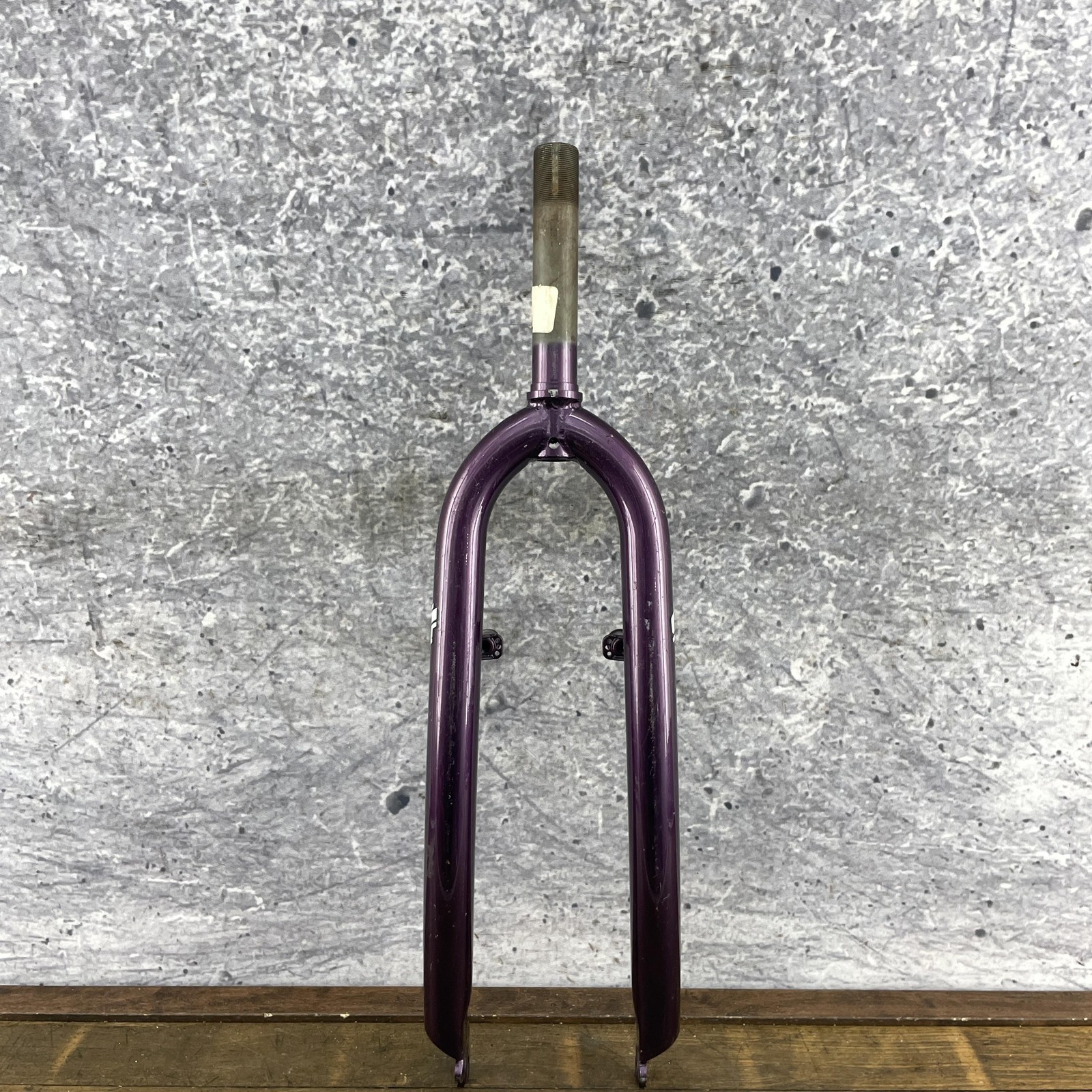 Vintage GT Mountain Bike Fork 26in SHORT 1 inch Threaded Canti Purple Steel 80s
