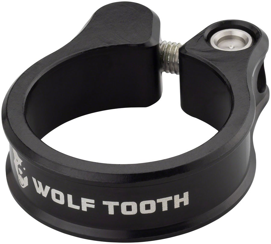 Seatpost Clamp – Wolf Tooth Seatpost Clamp – 31.8mm, Bolt-On, Black – Seatpost