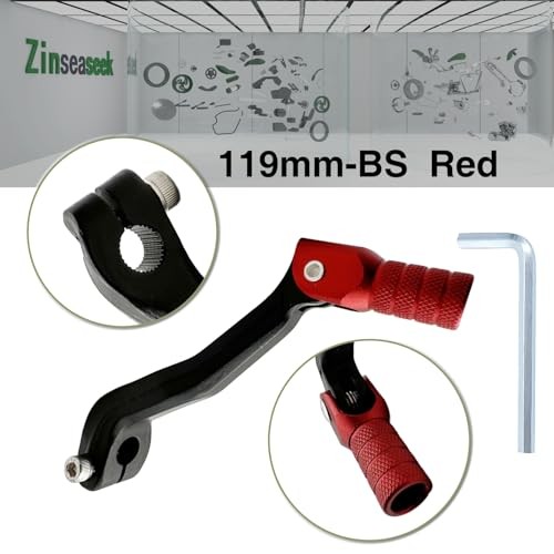 Gear Shiftermm 155mm Folding Shift Lever for Motorcycle Dirt Bike 119 BS-Red