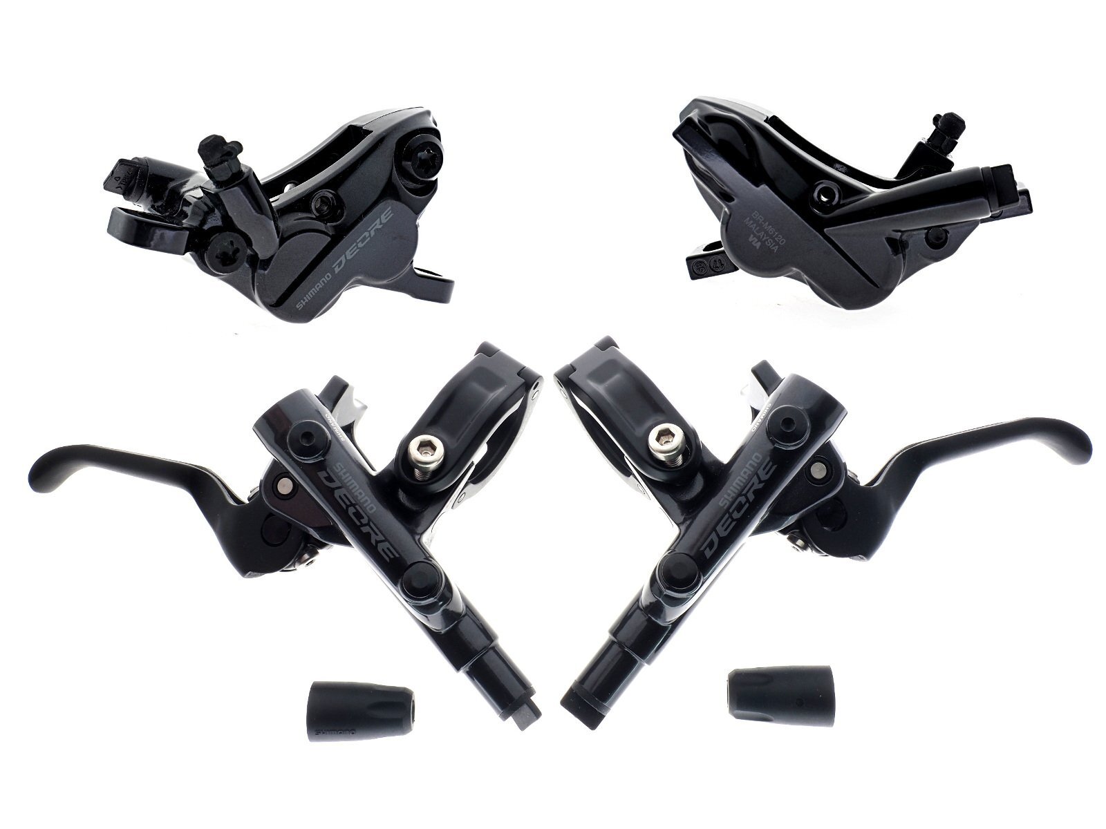 Shimano Deore BL-M6100/BR-M6120 I-Spec-EV Disc Brake Lever/Caliper Set (F+R) NIB