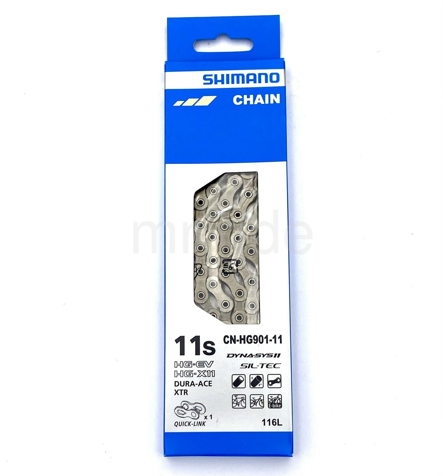 Shimano CN-HG901-11 W/missing link 11-Speed MTB Road E-Bike Chain 116 Links NIB