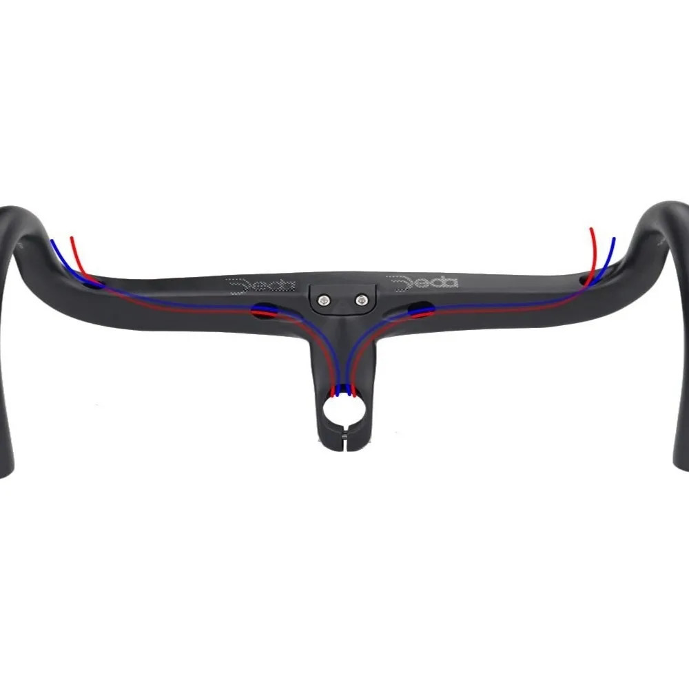 28.6mm Road Bike Carbon Integrated Handlebar with Headset Spacers Computer
