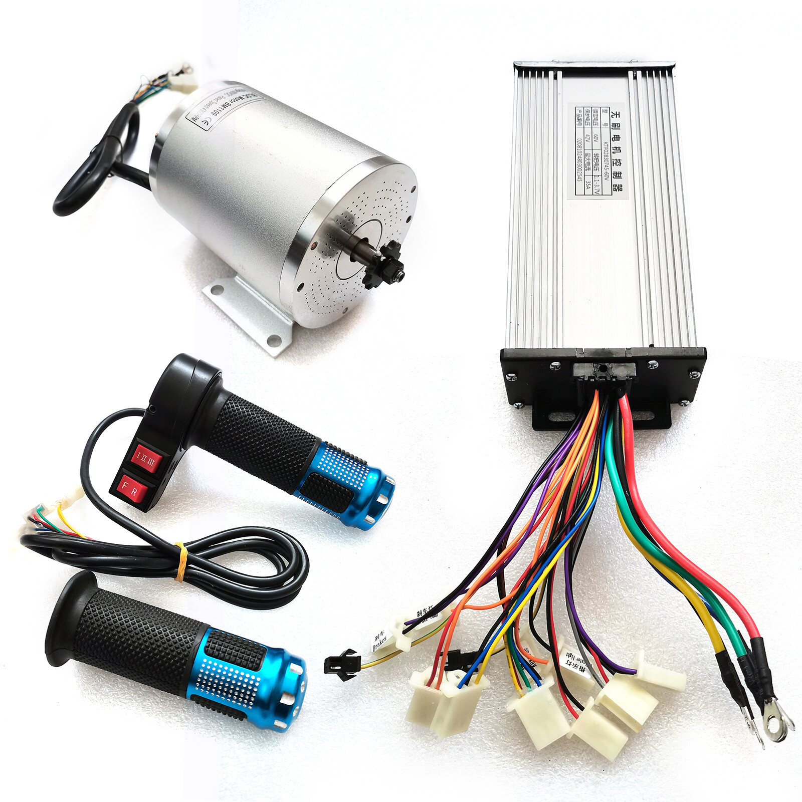 2000W 60V BLDC Motor Kit with Brushless Controller for Electric Scooter E Bike