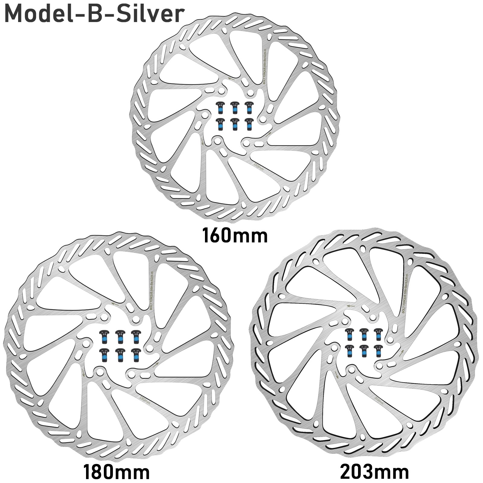 1/2pcs for Avid G3/HS1 MTB Road Bike 160/180/203mm Disc Bike Brake Caliper Rotor
