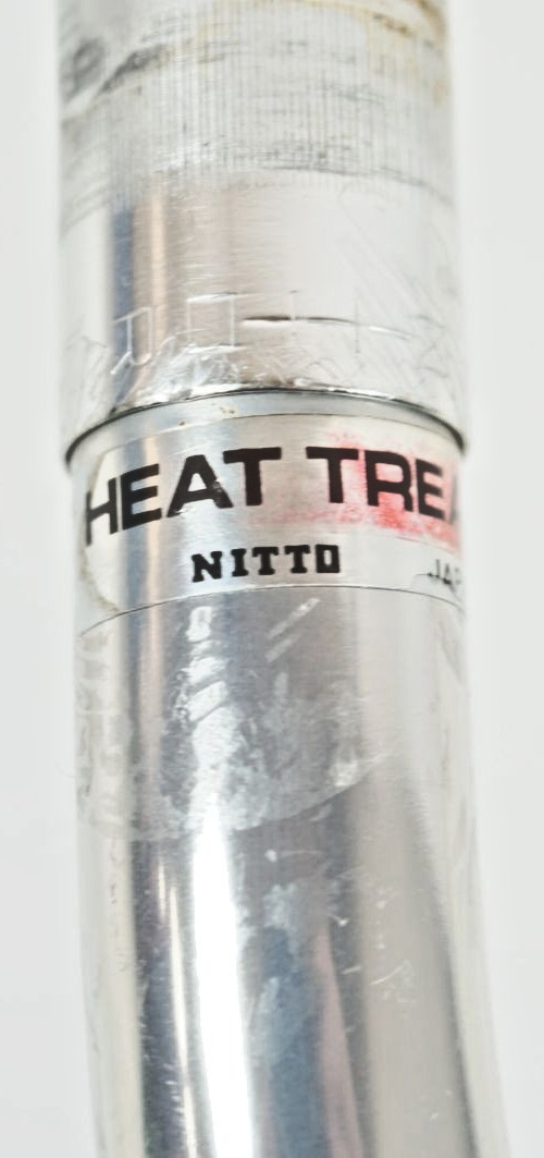 NITTO B123AA Track Drop Handlebar 370mm 25.4mm Silver Alloy NJS Japan Fixed Gear