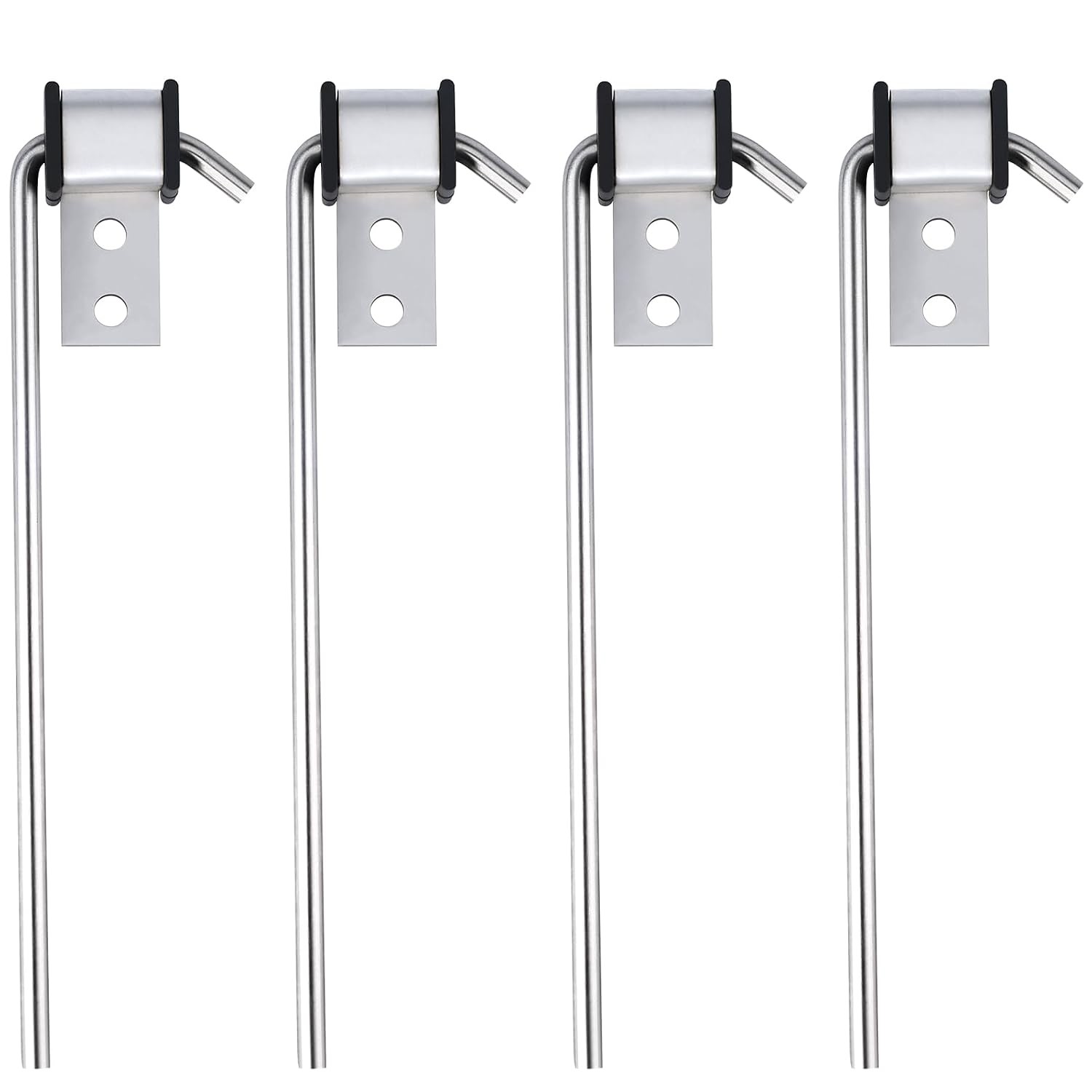 Universal Stainless Steel Heavy Duty Exhaust Hanger Rod 4 Pack Clamp Bracket