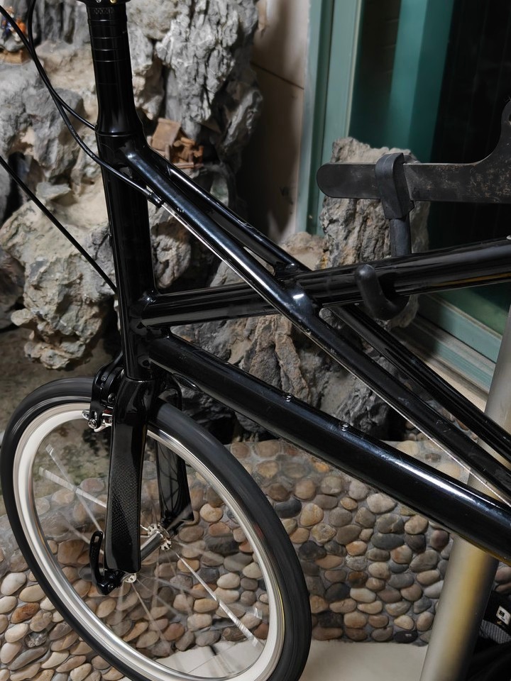 18/20/22 in Full Carbon Fiber Fork BMX Folding Bike Rigid Fork Rim Brake 28.6mm