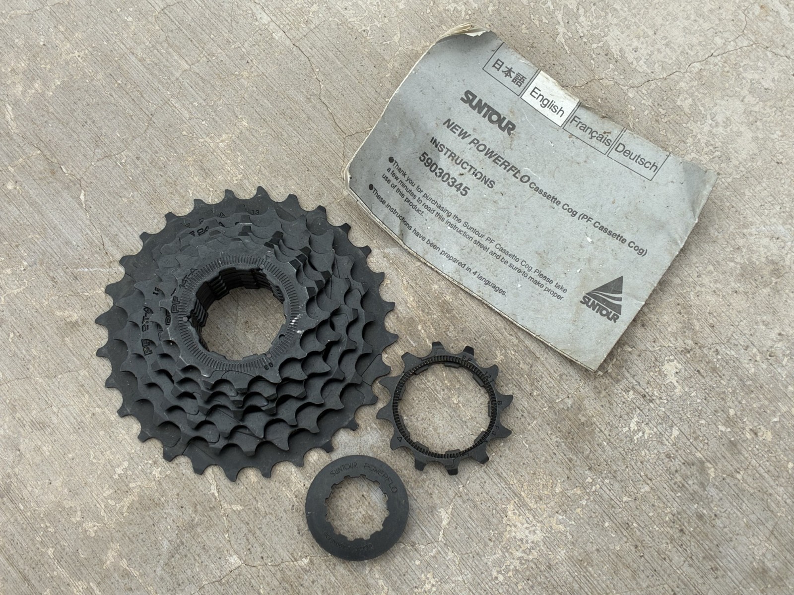 NOS SunTour Powerflo 7-Speed Hyperglide Cassette | 12-28T / Made in Japan